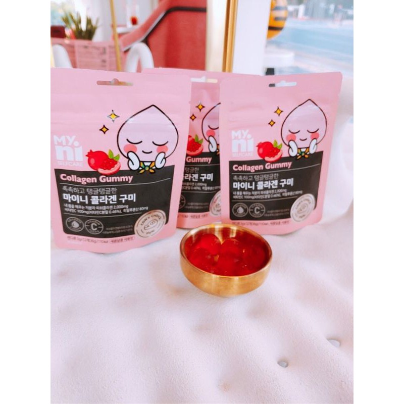 [ Phân phối chính hãng] Kẹo dẻo bổ sung Collagen ILDONG PHARMACY Myni Selfcare Collagen Gummy Kakao Friends, Hàn Quốc | Thế Giới Skin Care