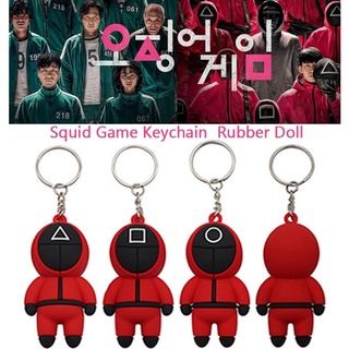 Móc khóa nhựa squid game trò chơi con mựa siêu hot