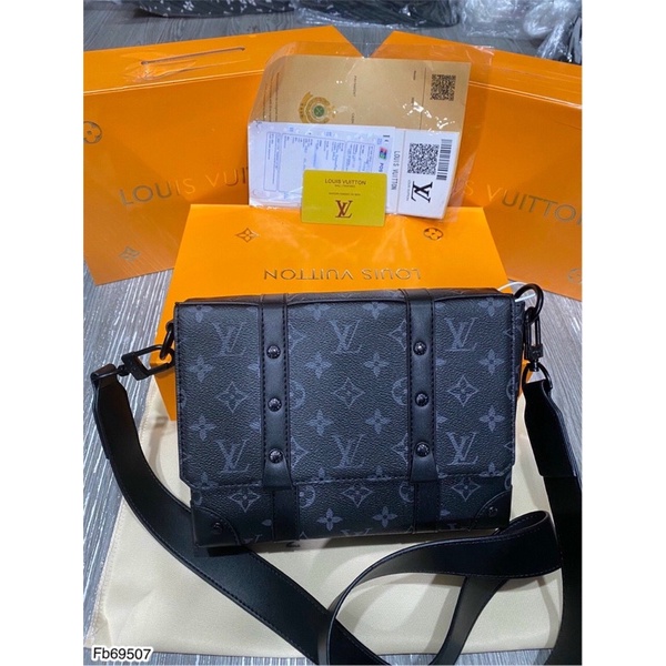 Túi Đeo Chéo LV Da PU Full Box Cao Cấp - Túi Đeo Chéo Nam Nữ Tang Logo Net Căng