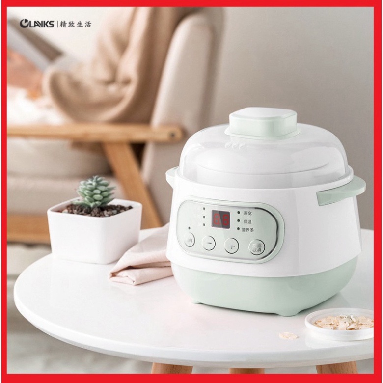 Nồi hầm cháo cho bé, Ninh, Nấu, Hấp Cách Thủy 4 IN 1 ăn dặm Babyjoy Mart