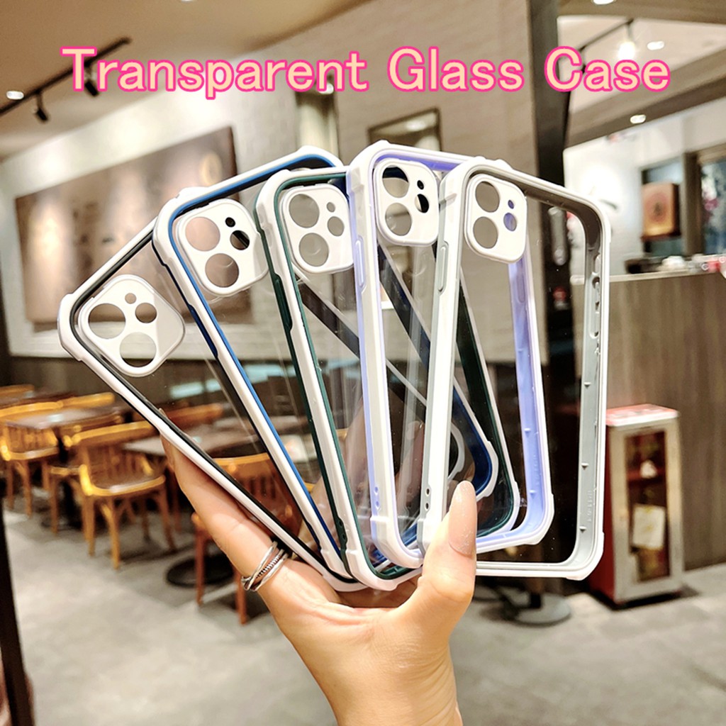 Ốp Điện Thoại TPU Trong Suốt Chống Sốc Cho iPhone 12 mini 11 Pro Max X s Max X r Se 207 8