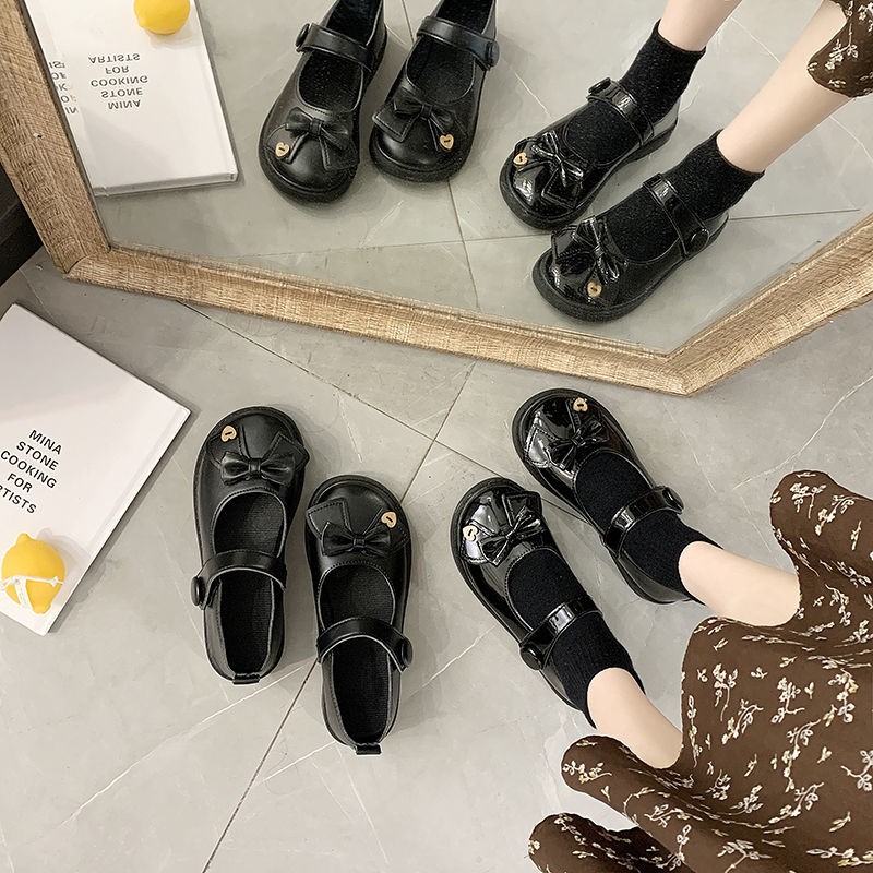 (ORDER) Giày Mary Janes da bóng cái quai gắn nơ( ảnh thật ở cuối) | BigBuy360 - bigbuy360.vn