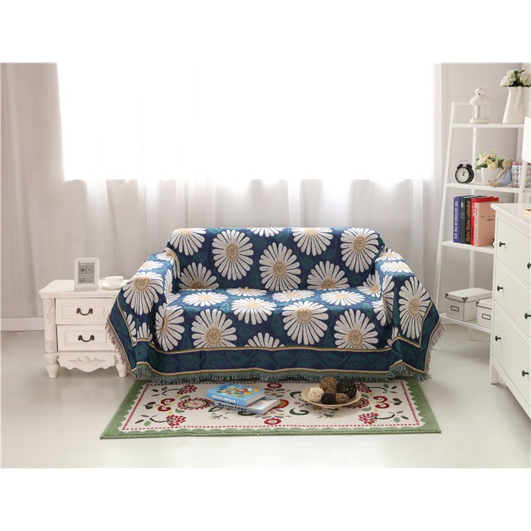 Thảm Vintage Nhập Khẩu Hoạ Tiết Cúc Họa Mi, Thảm Trải Sofa, Thảm Trải Sàn, Thảm Treo Tường
