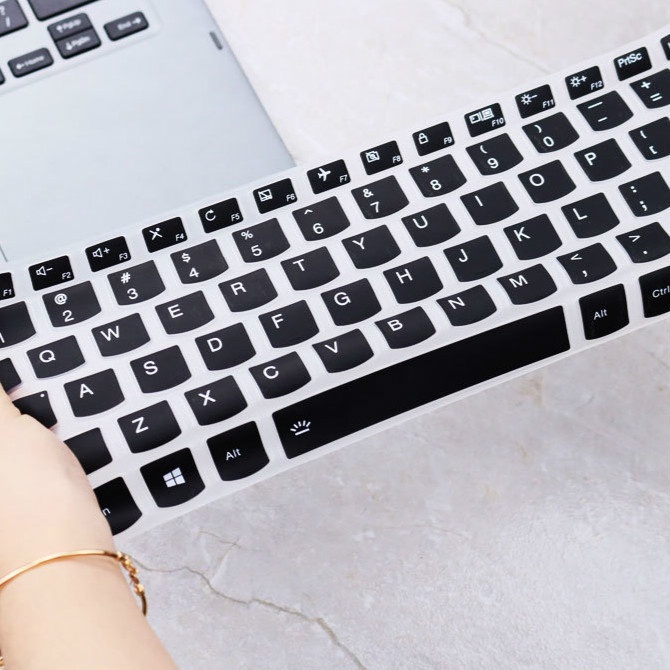 Miếng dán bảo vệ bàn phím laptop Dell XPS 15-9500 9700 L26 bằng silicon siêu mỏng chống thấm nước cho 15.6 Inch