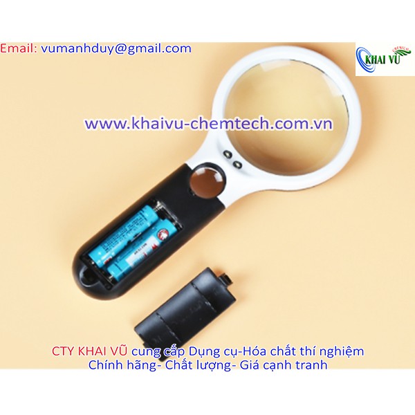 Kính lúp cầm tay có đèn phóng đại 3X - 45X
