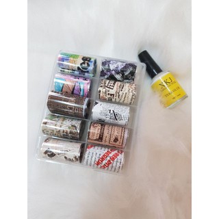 Foi dán móng báo chí  [Nail Spa]
