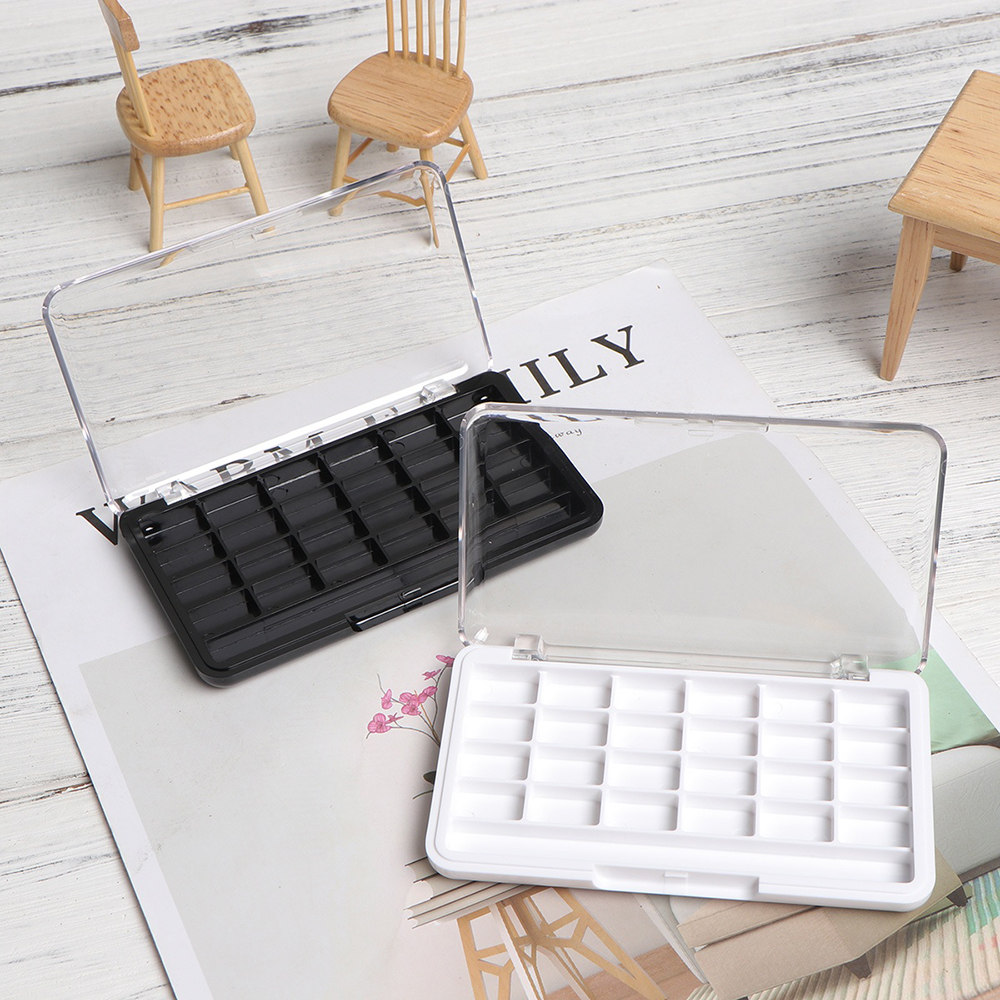 [Hàng mới về] Hộp đựng mỹ phẩm rỗng 24 ngăn bằng nhựa tiện lợi