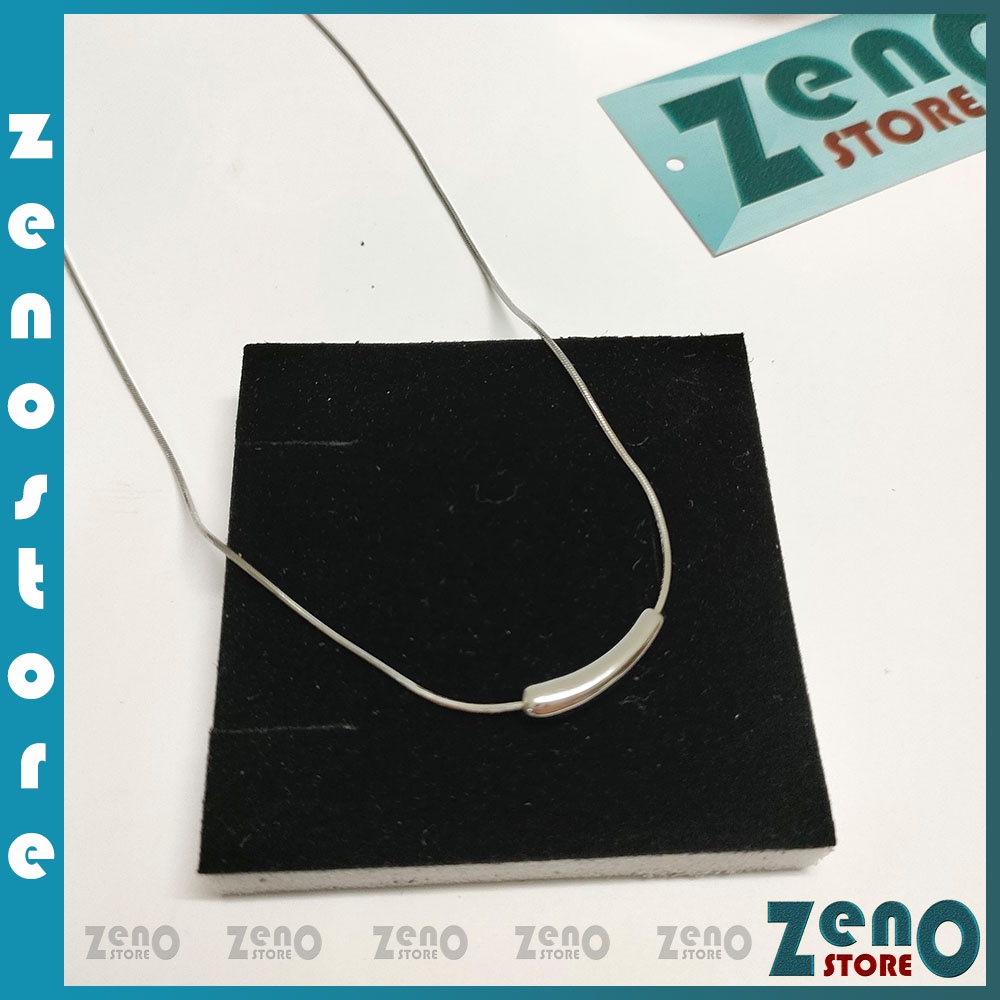 Vòng cổ bạc sterling (full box) DC04, dây chuyền hợp kim bạc phong cách Hàn Quốc