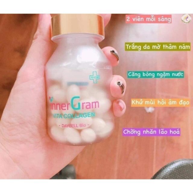 Viên Uống Cấp Nước & Collagen Inner Gram Vita Collagen 60 Viên. | Thế Giới Skin Care