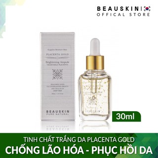 Tinh chất Tinh chất làm trắng da tinh chất vàng 24k Beauskin Brightening Ampoule Placenta Gold Hàn Quốc -hàng chính hãng