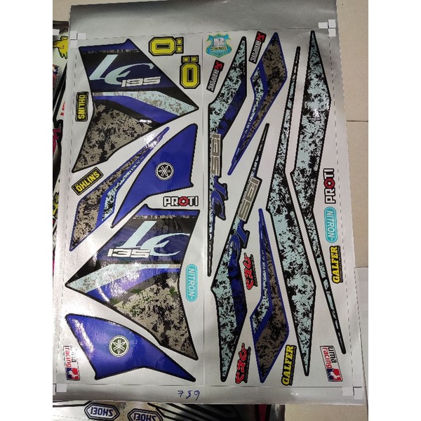 Tem Rời Ex 135 LC 2019 Đen Phối Xanh Gp
