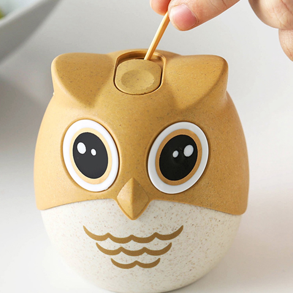 Hộp Đựng Tăm Xỉa Răng Tạo Hình Cú Dễ Thương