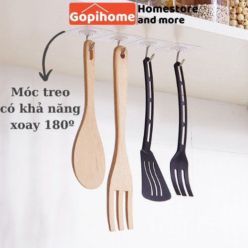 Móc treo cường lực dán tường đa năng Gopihome. Chịu lực từ 5-10kg, phù hợp với mọi không gian. Mã GOPI_MOCDAN_02