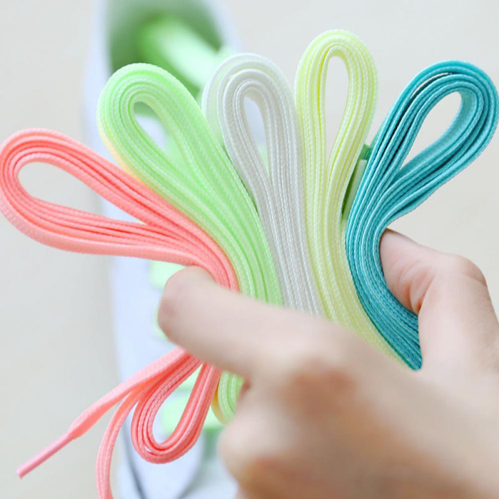1 Pair Fashion Luminous Glow In The Dark Shoelace Flat Athletic Sport Boots Shoe Laces Strings