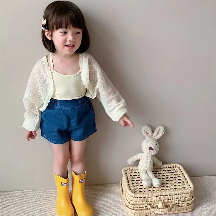 ▶Áo Choàng Dệt Kim Thoáng Khí Trọng Lượng Nhẹ Thời Trang 2022 Cho Bé Gái#8.21