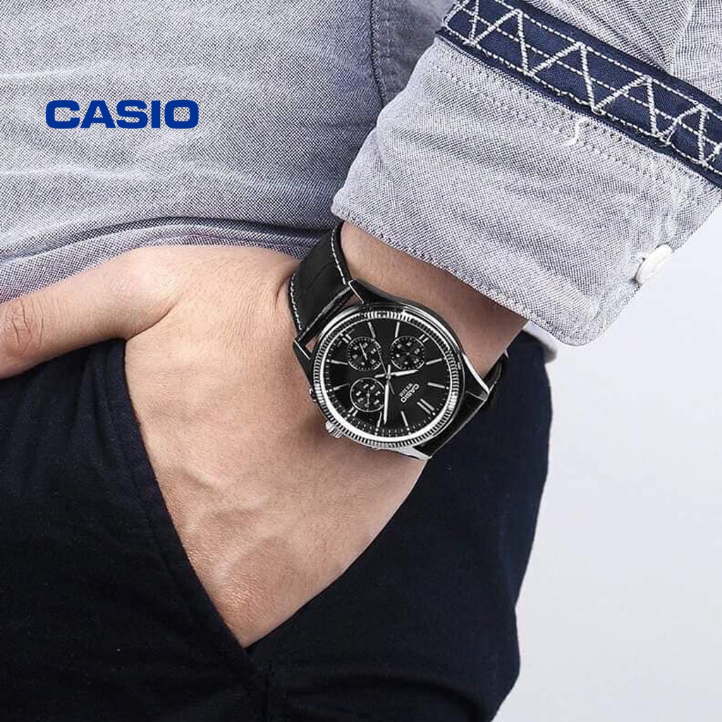 Đồng hồ nam CASIO MTP-1375L-1AVDF chính hãng - Bảo hành 1 năm, Thay pin miễn phí