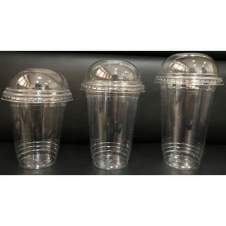 Combo 50 cốc PET dùng nắp cầu dung tích 360ml-480ml