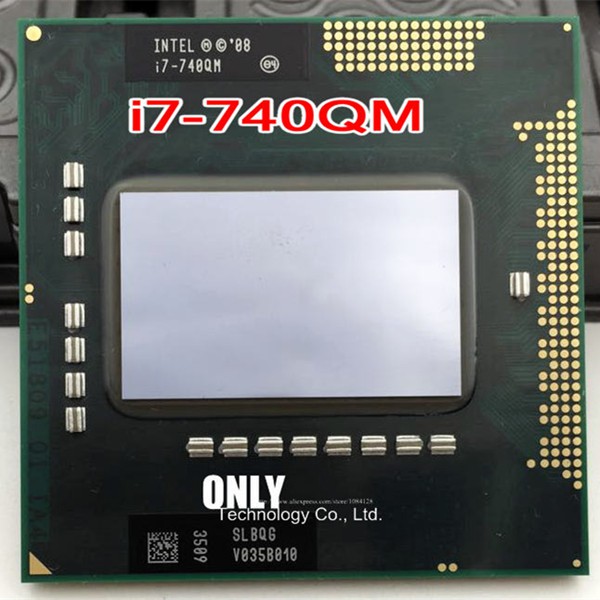 CPU laptop Intel Core i7 740QM 4 nhân 8 luồng xung nhịp 1.73GHz (Max Turbo 2.93GHz)