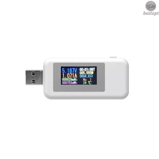 USB đo điện áp KWS-MX18 có màn hình LCD kỹ thuật số 10 trong 1 đa năng