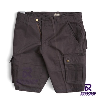 [XẢ KHO] Quần ngắn kaki nam túi hộp cao cấp màu xám đen RPS017 - quần short nam đẹp Riooshop