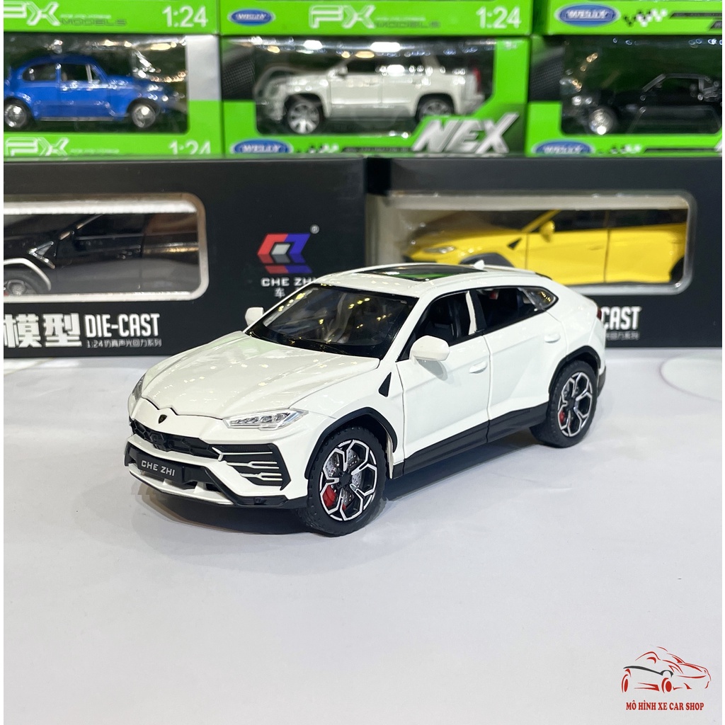 Mô hình xe hợp kim Lamborghini Urus tỉ lệ 1:24 của hãng Chezhi 3 màu