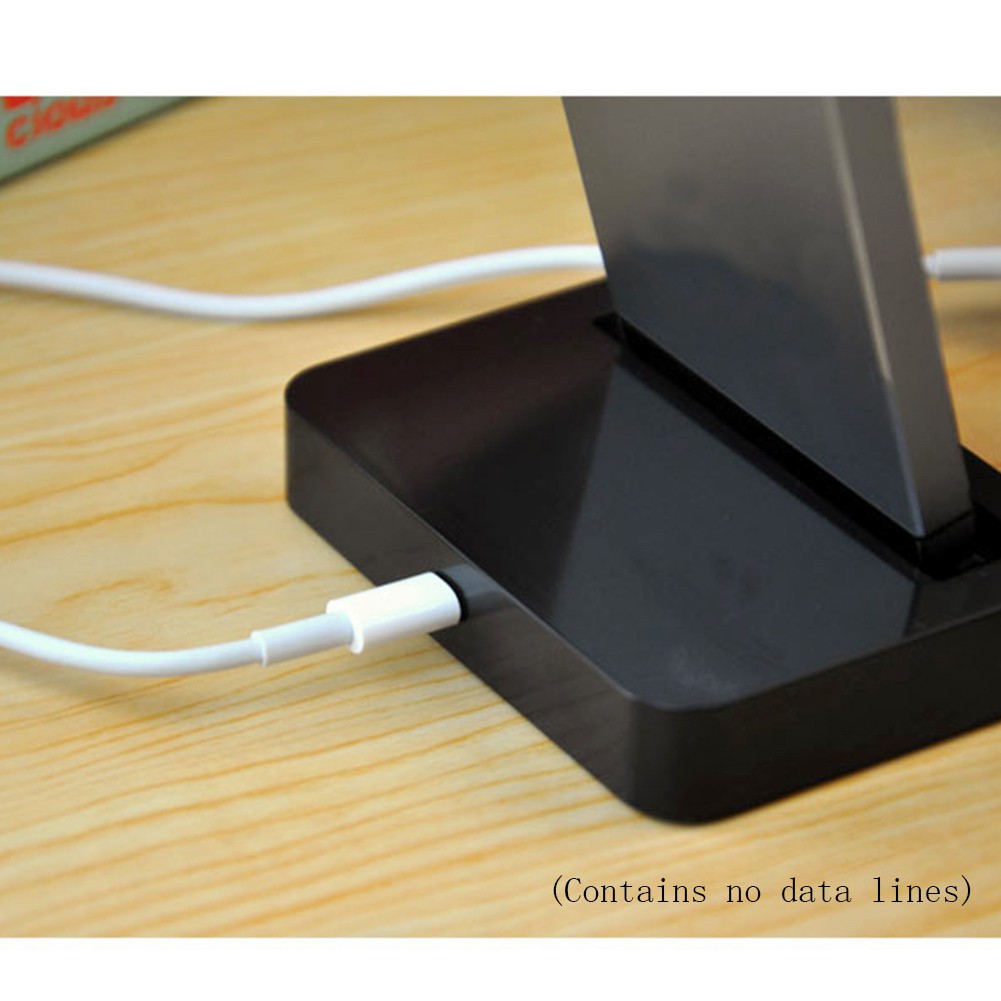 Dock trạm sạc đồng bộ hóa dữ liệu máy tính để bàn màu trắng / đen thích hợp cho iPhone