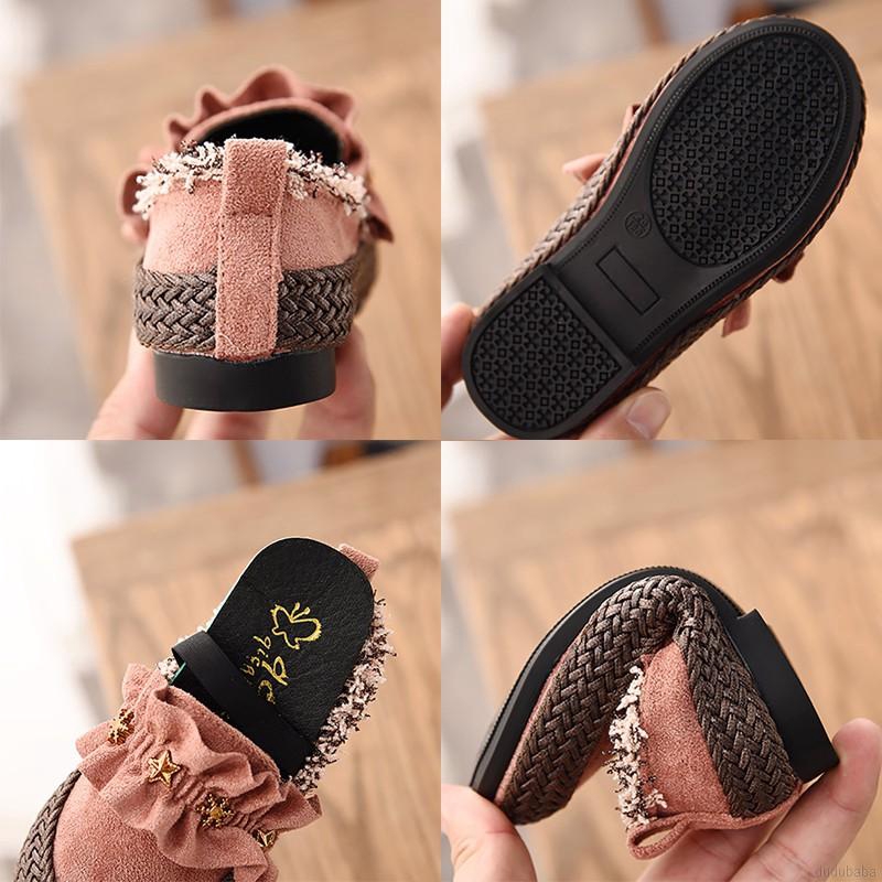 Giày Tập Đi Làm Từ Da Pu Đế Mềm Kiểu Dáng Công Chúa Cho Bé Gái