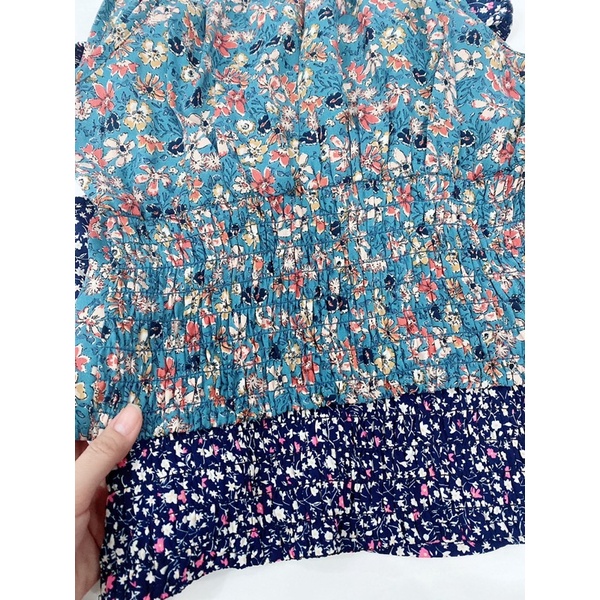 Áo croptop hoa nhí xuất dư xịn