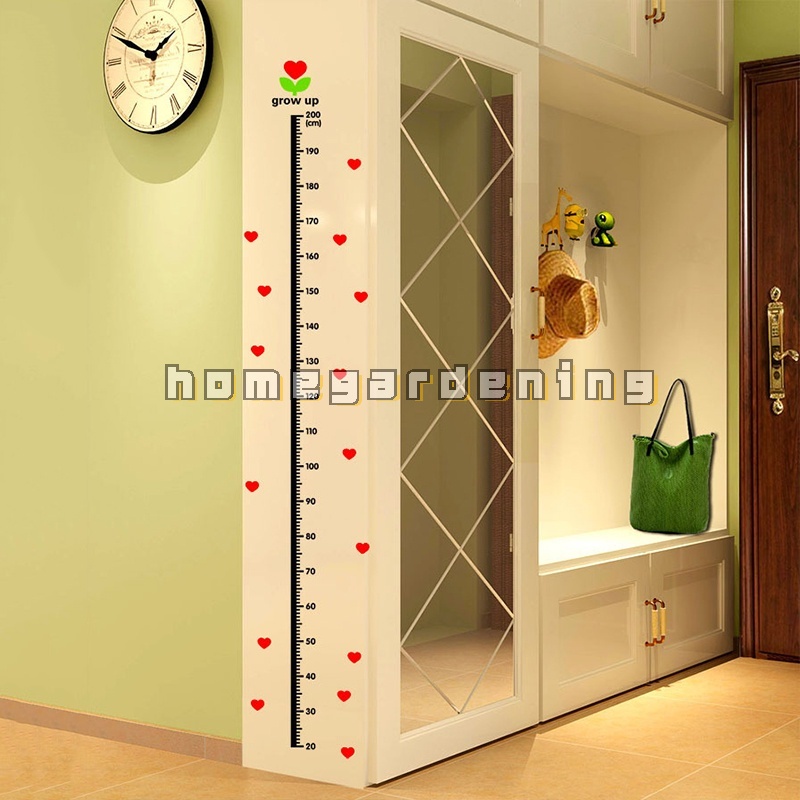Miếng Dán Tường Đo Chiều Cao Họa Tiết Hoạt Hình Trang Trí Phòng Bé