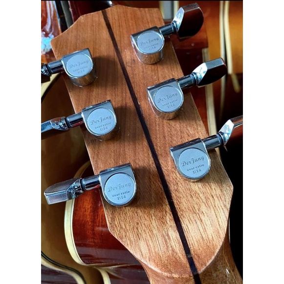 Bộ Khóa đàn guitar thương hiệu Derjung. Khóa chỉnh dây guitar thương hiệu Derjung