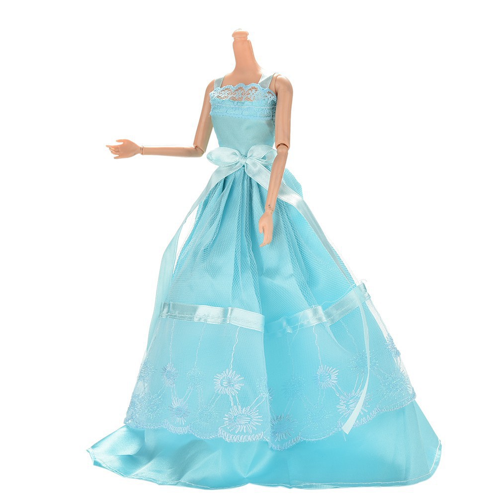 1 Pcs Sling Lace Party Dress for 11 &quot; Barbies Doll Color Random Fashionapple