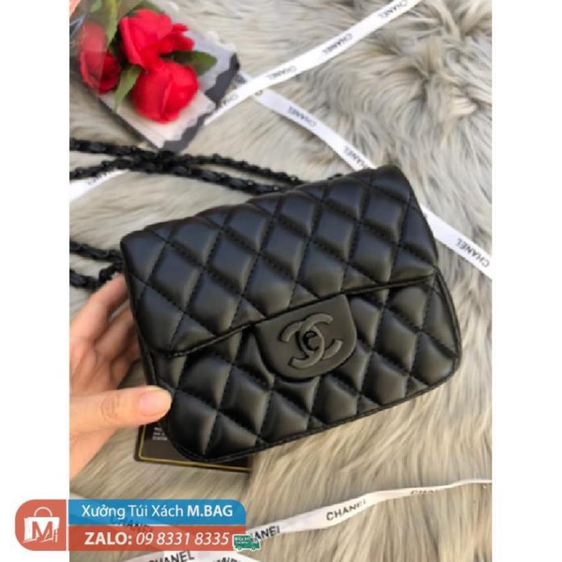 Hàng đẹp đến từng mm Túi 𝗖𝗡-𝗫 𝗞𝗵𝗼́𝗮 Đ𝗲𝗻 mềm mại FULLBACK mã T3471 _MBAGSHOP