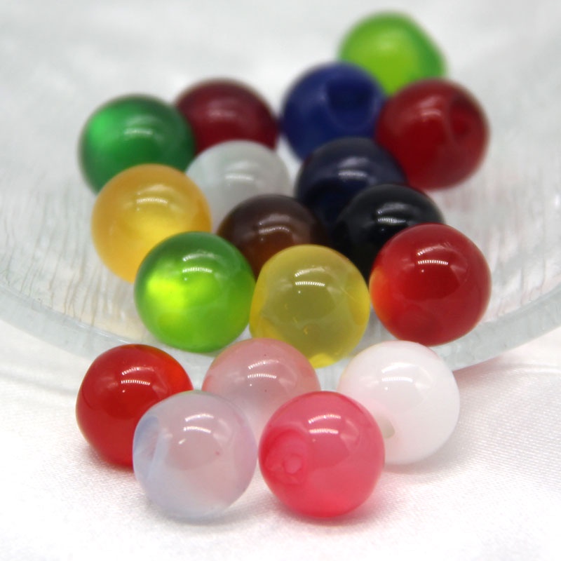 Nút Ngọc Trai Tròn 10mm Nhiều Màu Sắc Dùng Làm Vòng Tay / Sườn Xám DIY
