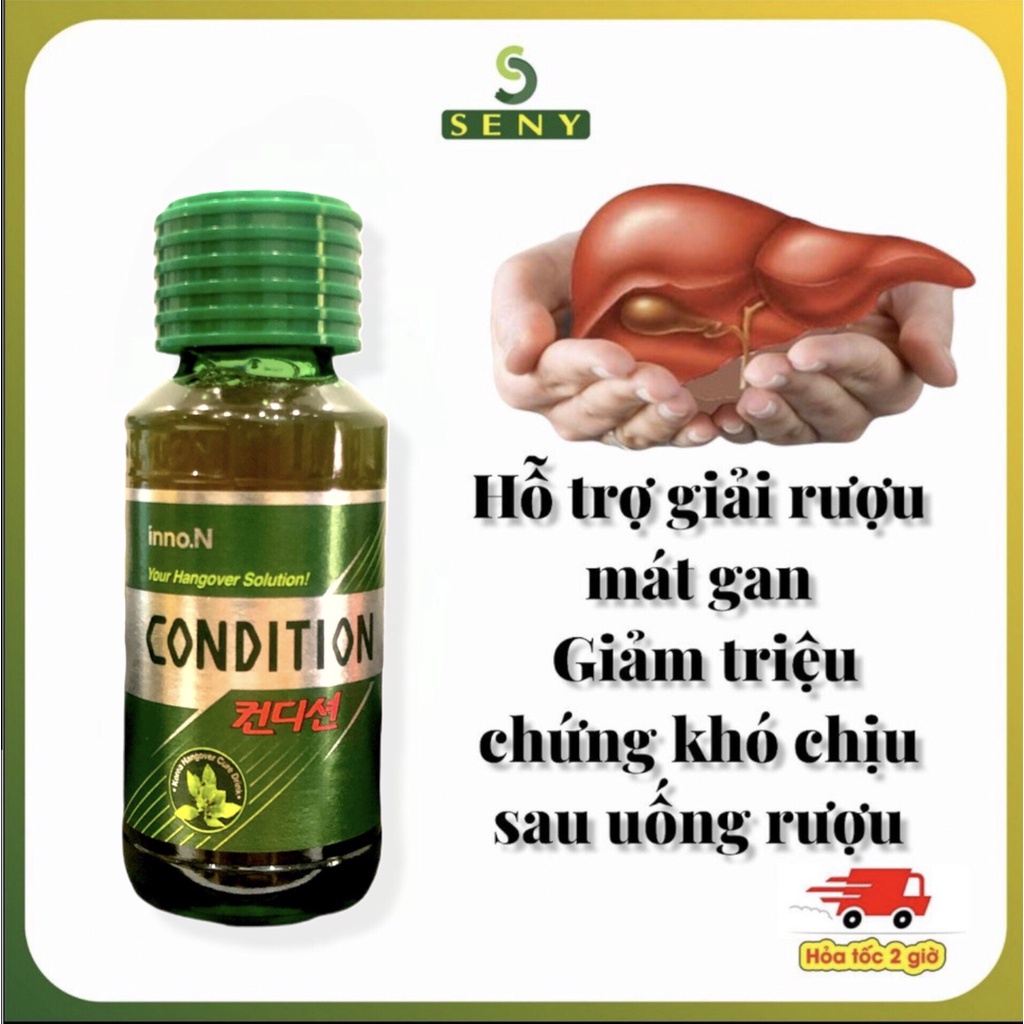 Nước giải rượu Hàn Quốc Condition 75ml hỗ trợ bảo giải độc gan (Hộp 10 chai)