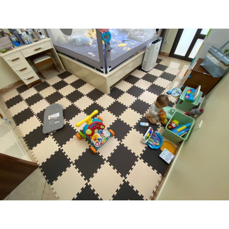 Combo 3 tấm thảm ko mùi VNXK 31x31 nhiều màu