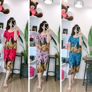 Bộ lanh lửng trung niên Anh Thư cực mát ( Giao màu ngẫu nhiên )