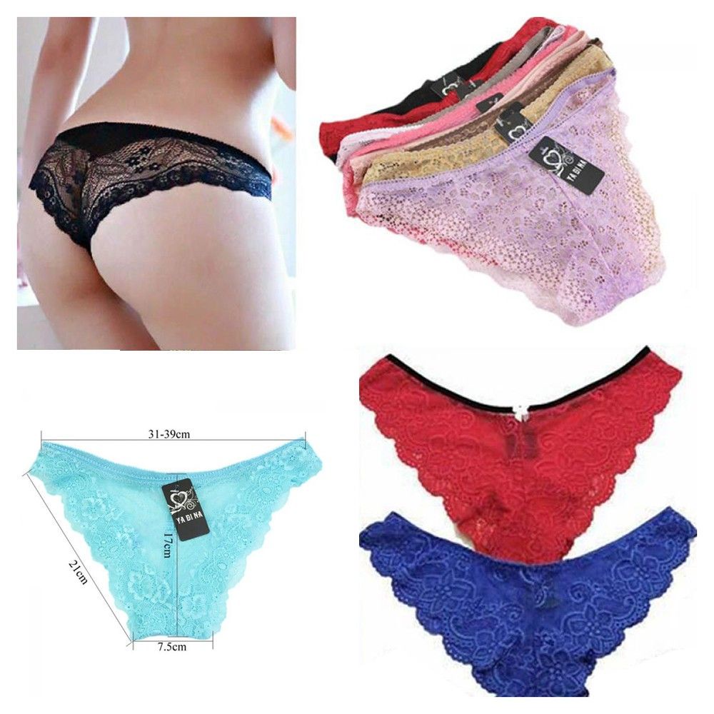 Quần lót lọt khe phối ren quyến rũ dành cho nữ