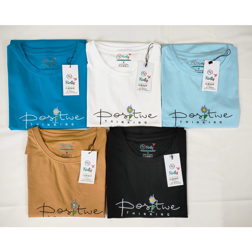 ÁO THUN NỮ CỔ TRÒN CHẤT COTTON DÁNG RỘNG RÃI: