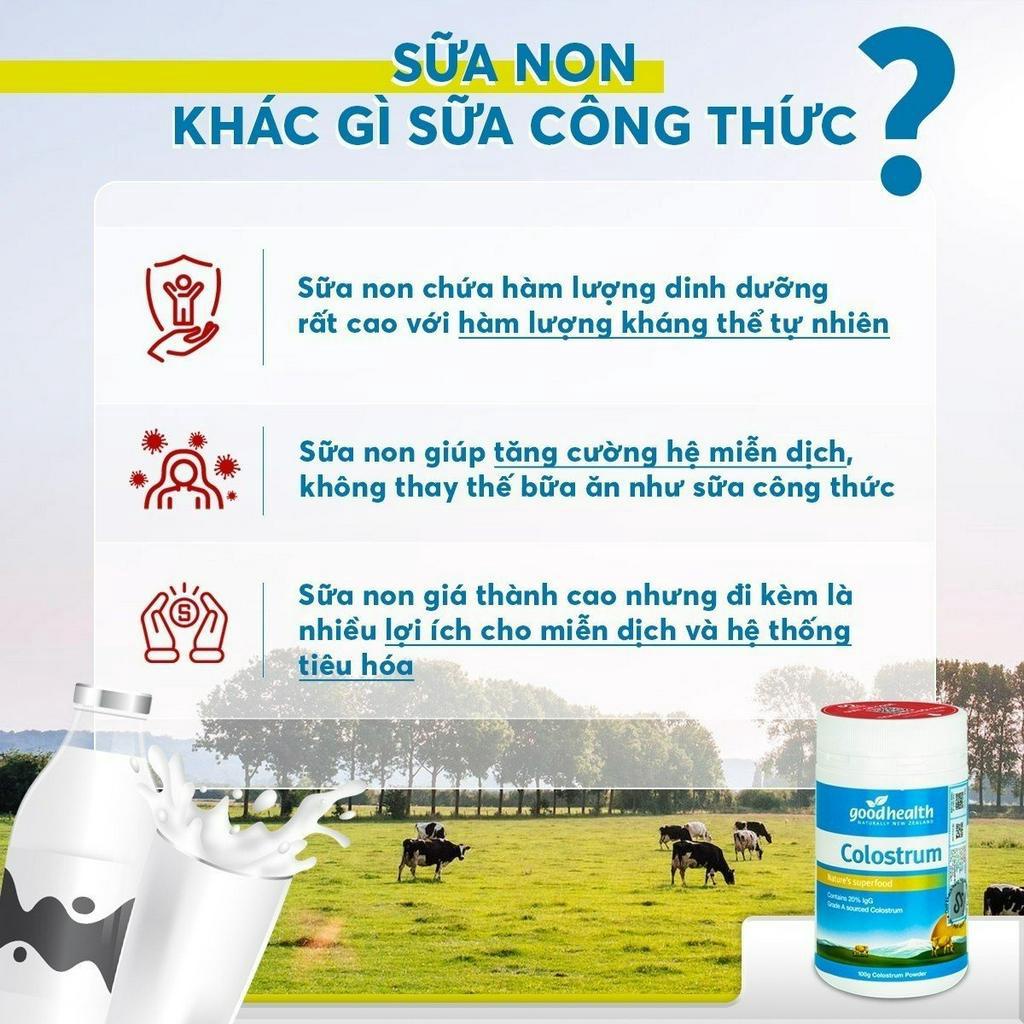 COMBO 3 HỘP  Sữa non Goodhealth Colostrum 100g tăng cường miễn dịch