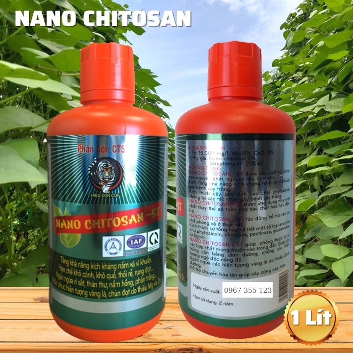 Chế Phẩm NANO CHITOSAN Kiểm Soát Nấm Và Vi Khuẩn Hạn Chế Khô Cành Quả Rụng Đốt - Chai 1 Lít