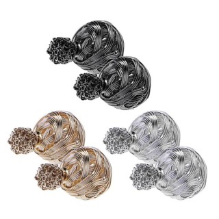Prelife Màu Vàng Kim Loại vướng víu Stud Bông Tai Hợp Thời Trang