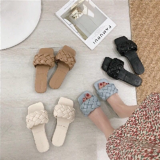 Dép mũi vuông phong cách Âu Mỹ thời trang cá tính cho nữ