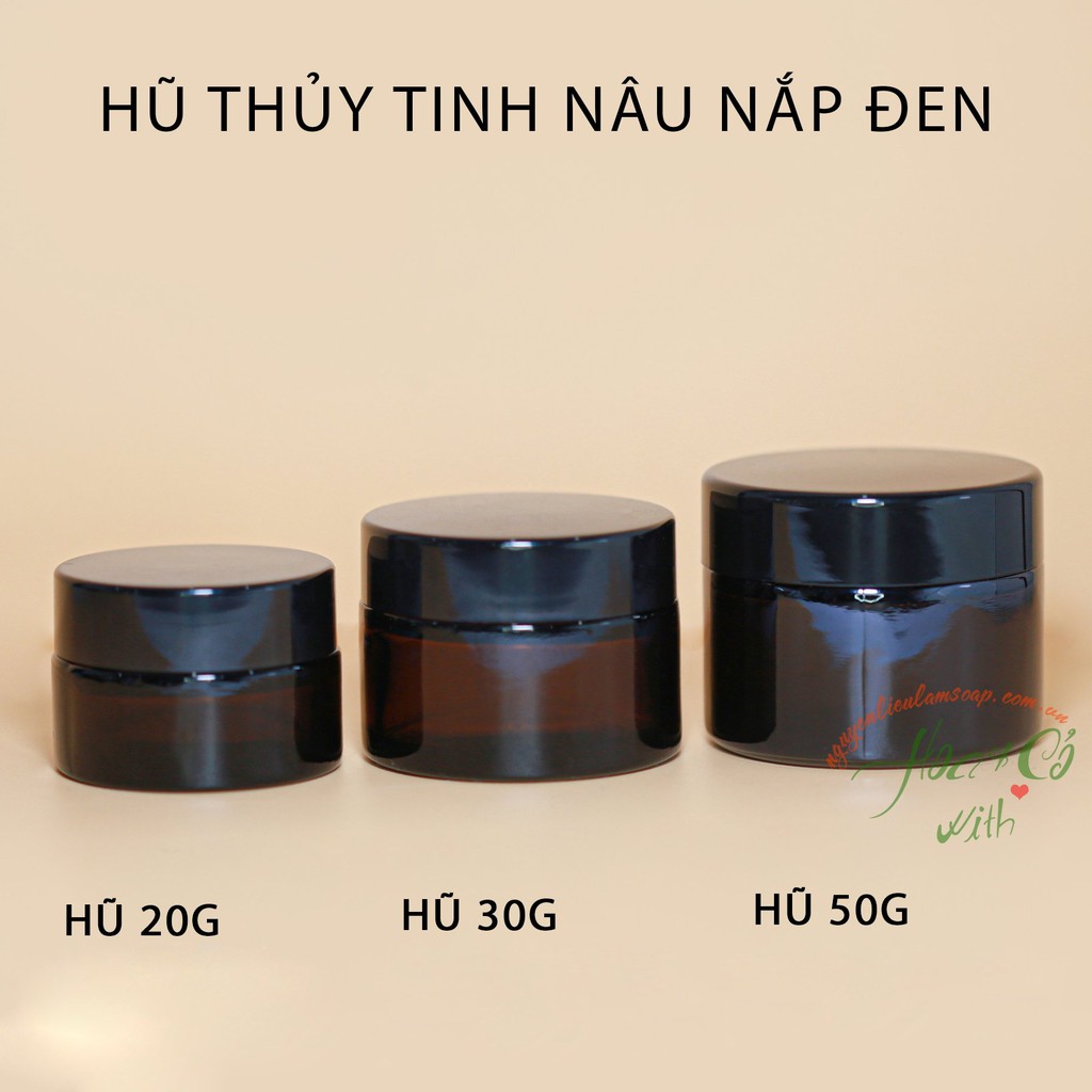 HŨ THỦY TINH NÂU NHIỀU SIZE