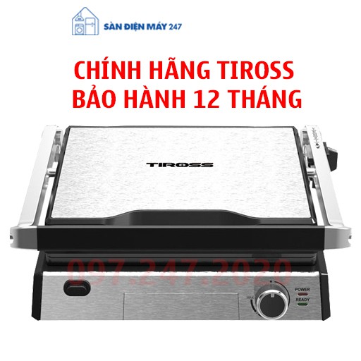 [Mã ELHADEV giảm 4% đơn 300K] [Sản phẩm mới 2021] Máy kẹp nướng đa năng Tiross TS9657 - Bảo hành 12 tháng - Chính hãng