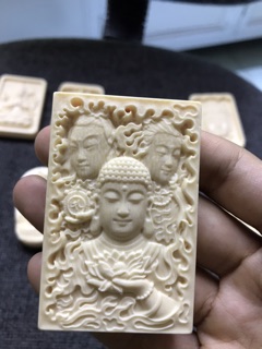 Mặt dây chuyền ngà phật quan âm
