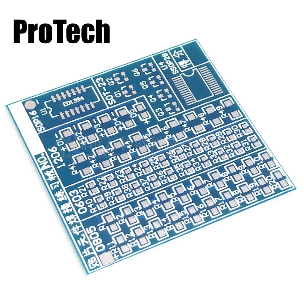 Bảng mạch thực hành hàn linh kiện, tập hàn linh kiện dán SMD