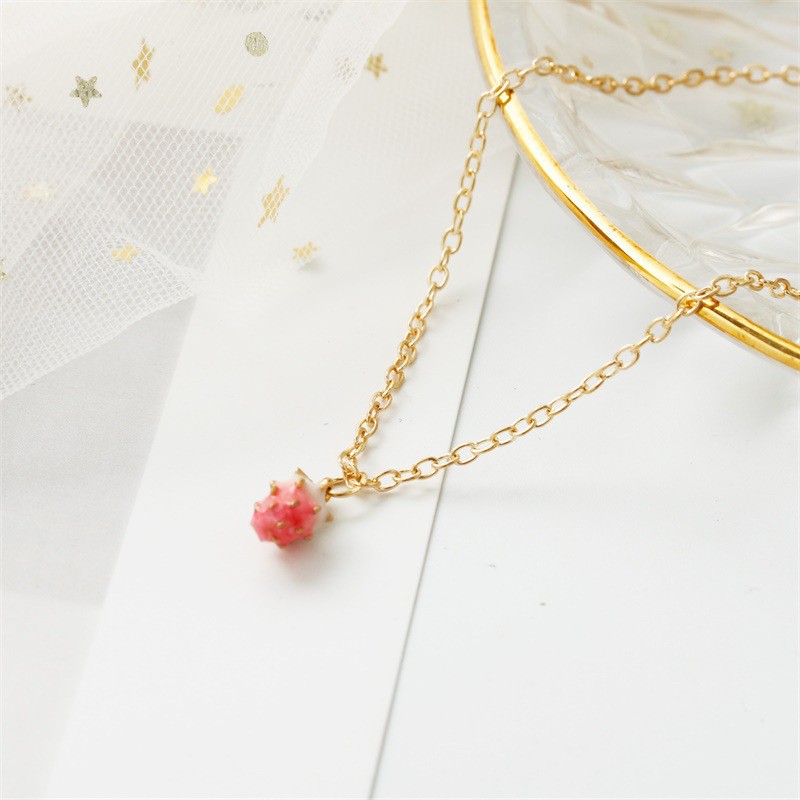 Lovely Strawberry Fruit Necklaces For Women