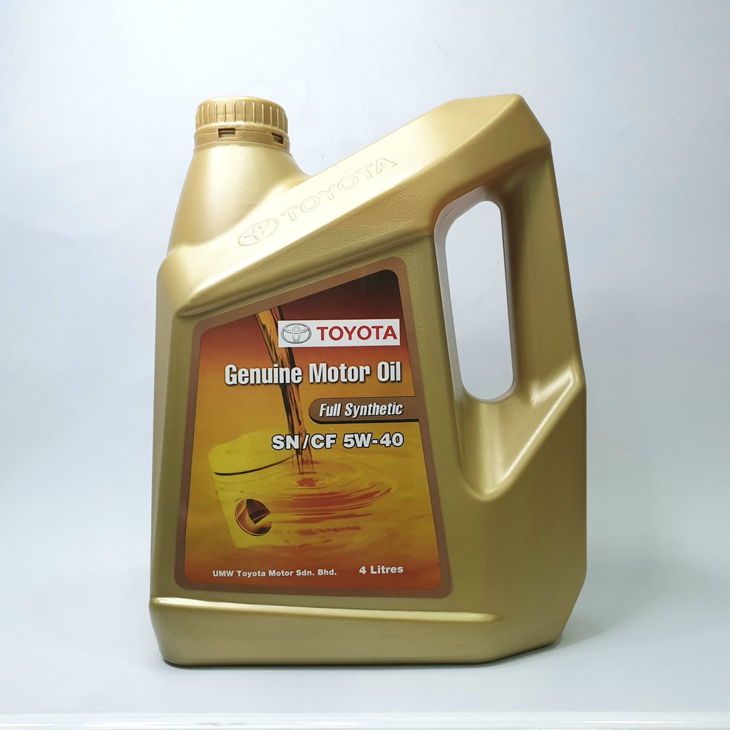 Nhớt Toyota genuine motor oil full synthetic 5W40 4L