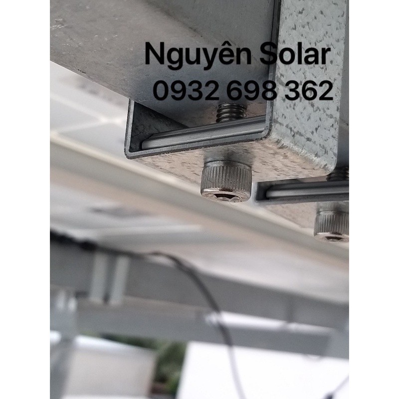 Pat U40X80 Kẹp Dưới Tấm Pin Năng Lượng Mặt Trời_ KT 40x80MM_ Solar Panel_Thép Mạ Kẽm_Cùm U_Kín Nước
