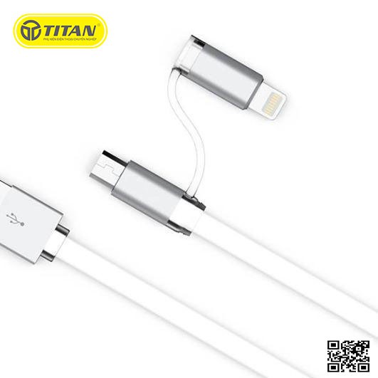 CÁP SẠC 2 TRONG 1 MICRO LIGHTNING TITAN CA12